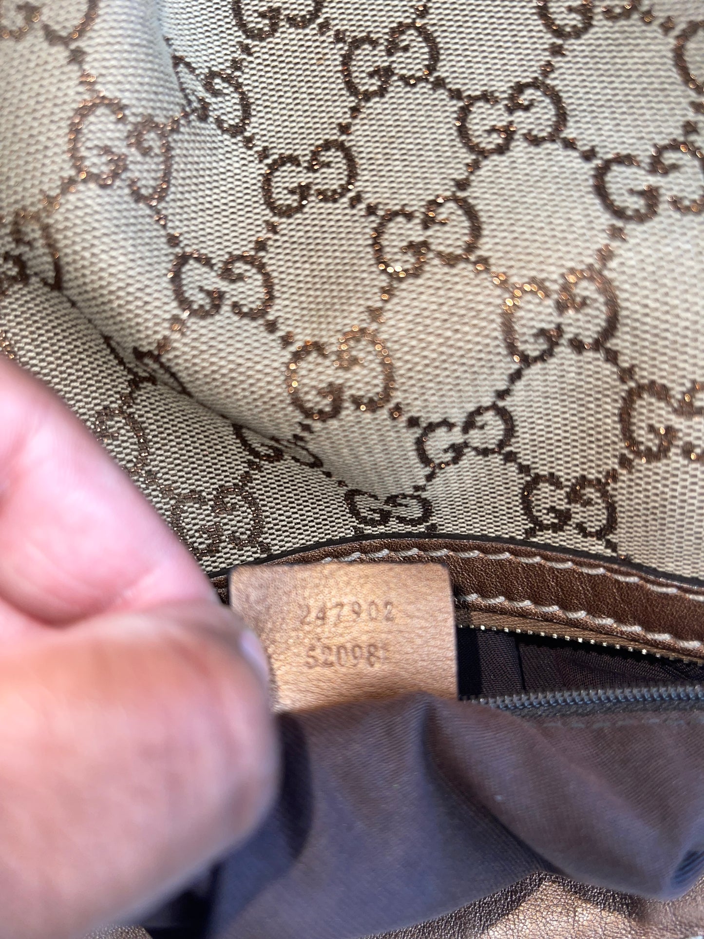 Gucci GG Signature Sukey Canvas Bag