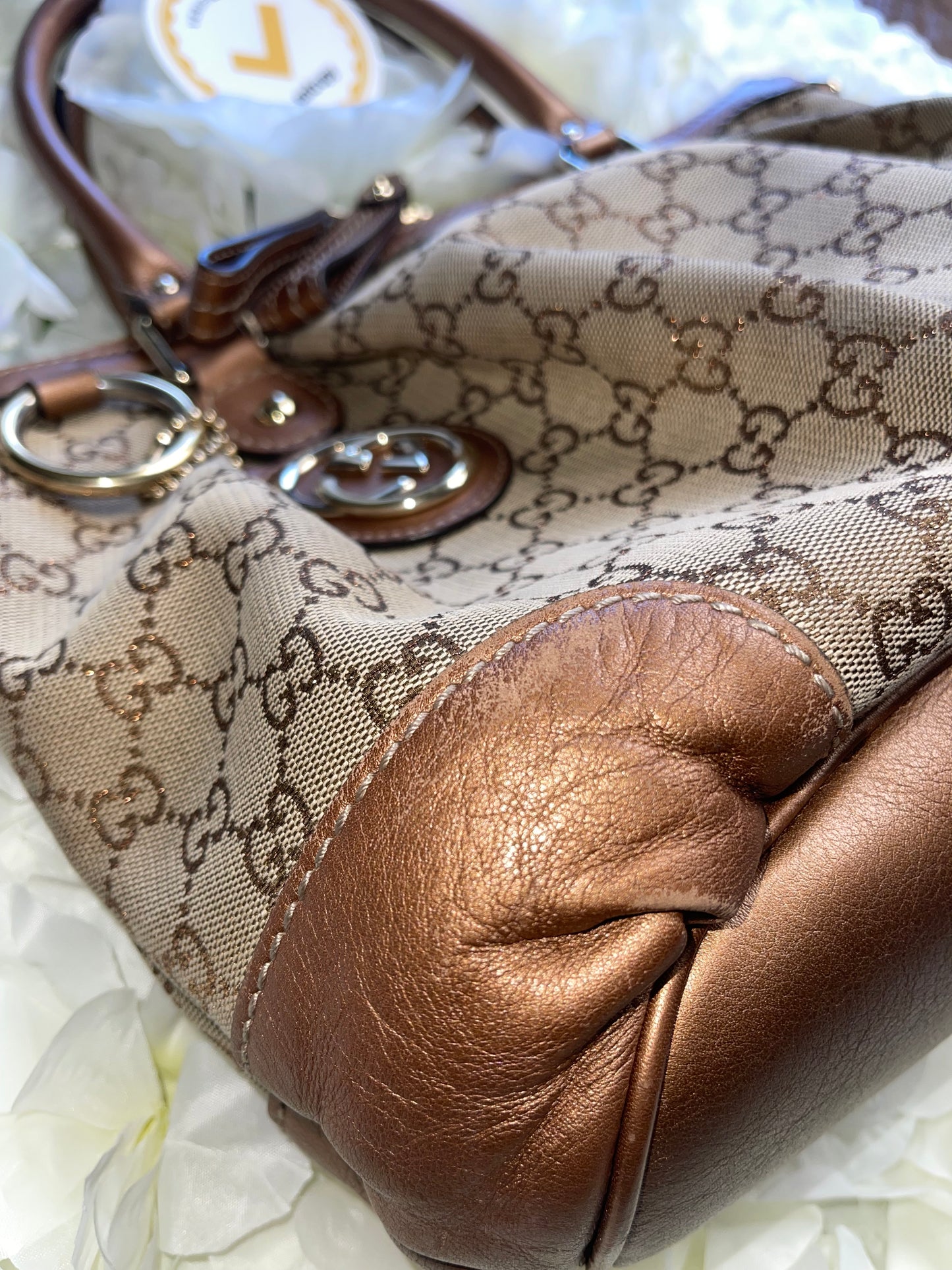 Gucci GG Signature Sukey Canvas Bag