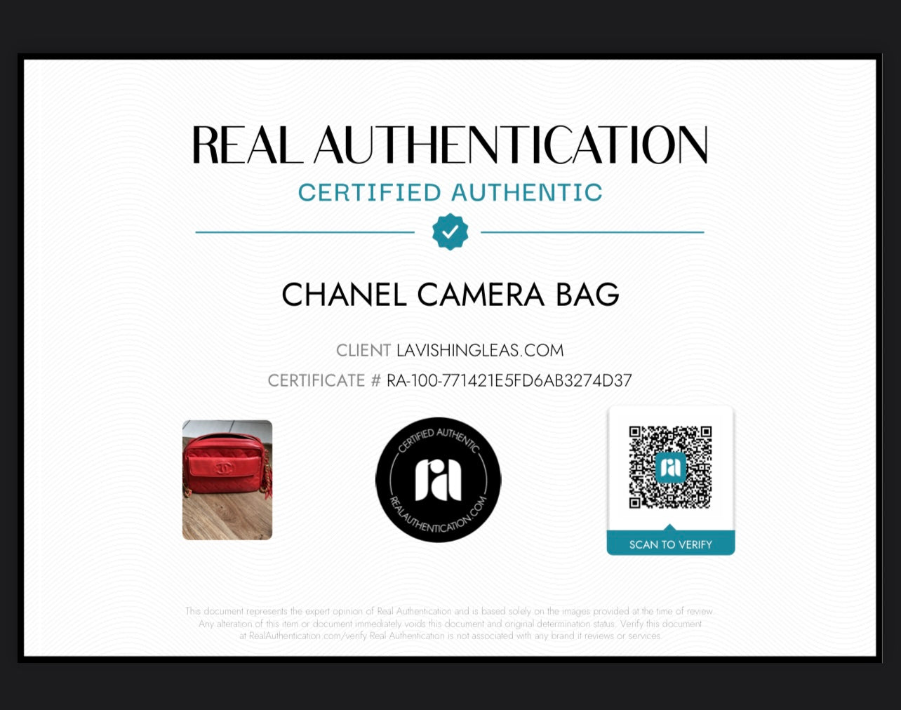 Chanel Red Lambskin Camera Bag-Vintage