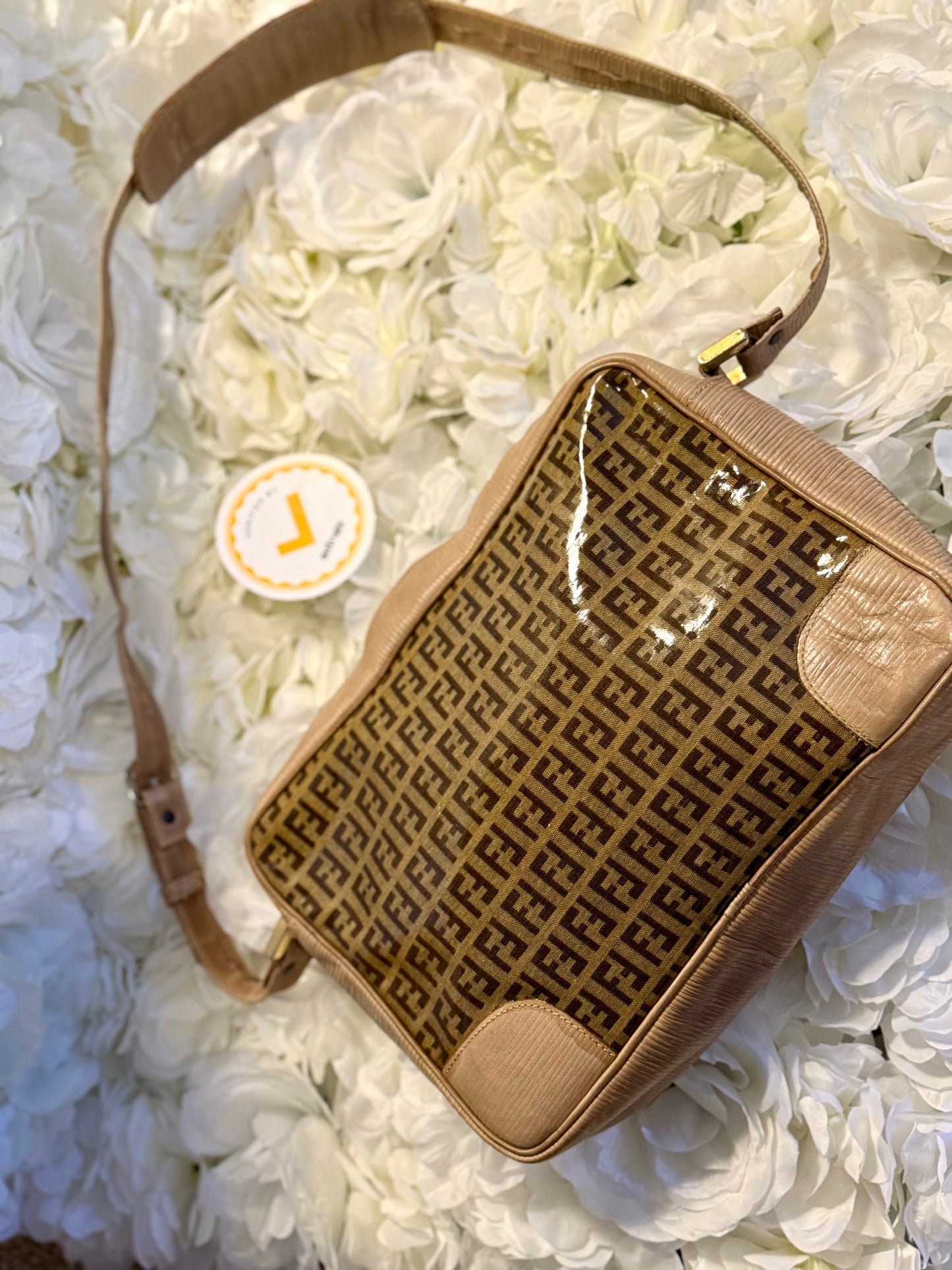 Fendi Patent Leather Shoulder Bag Vintage