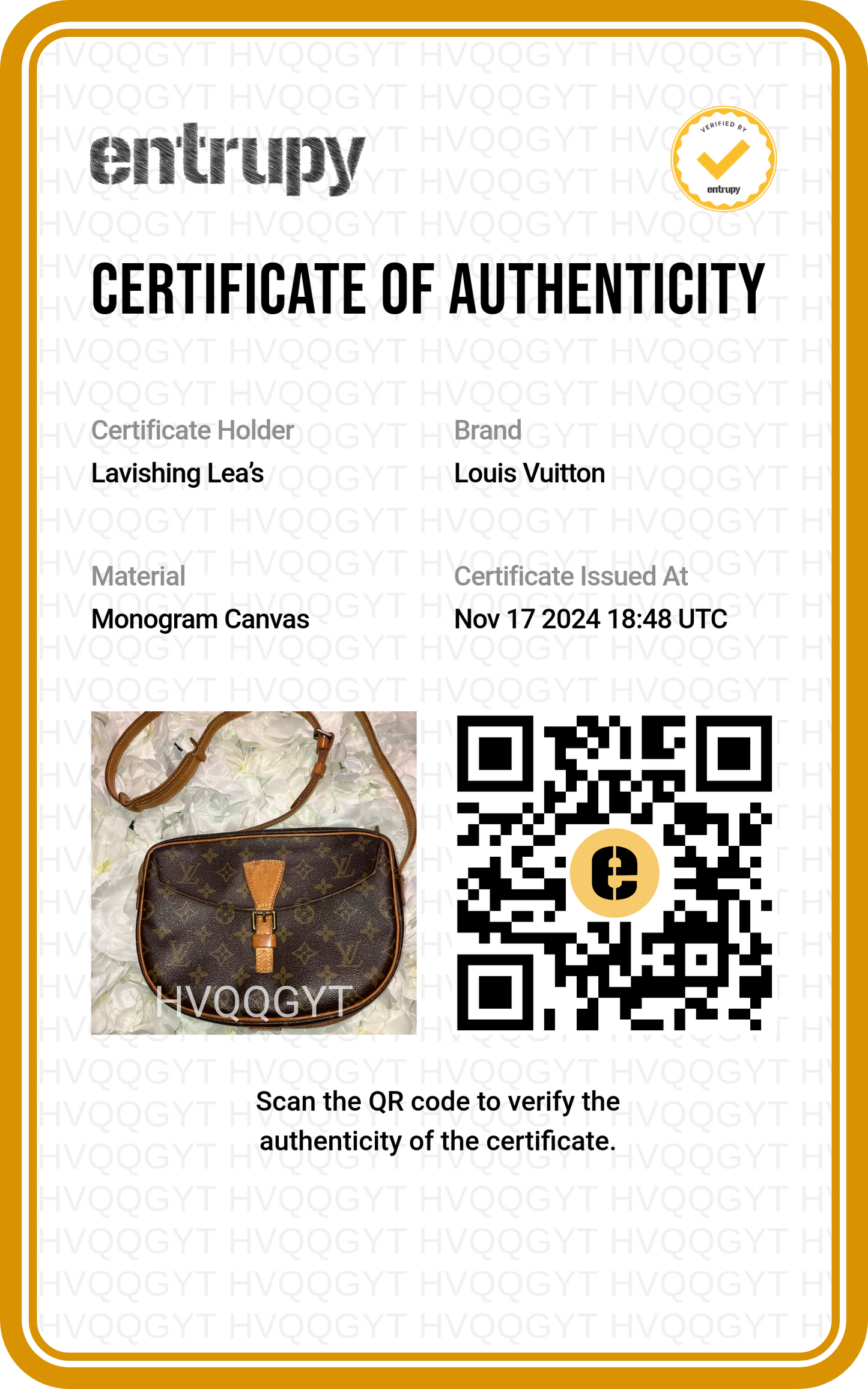 Louis Vuitton Jeune Fille GM Crossbody Bag Vintage