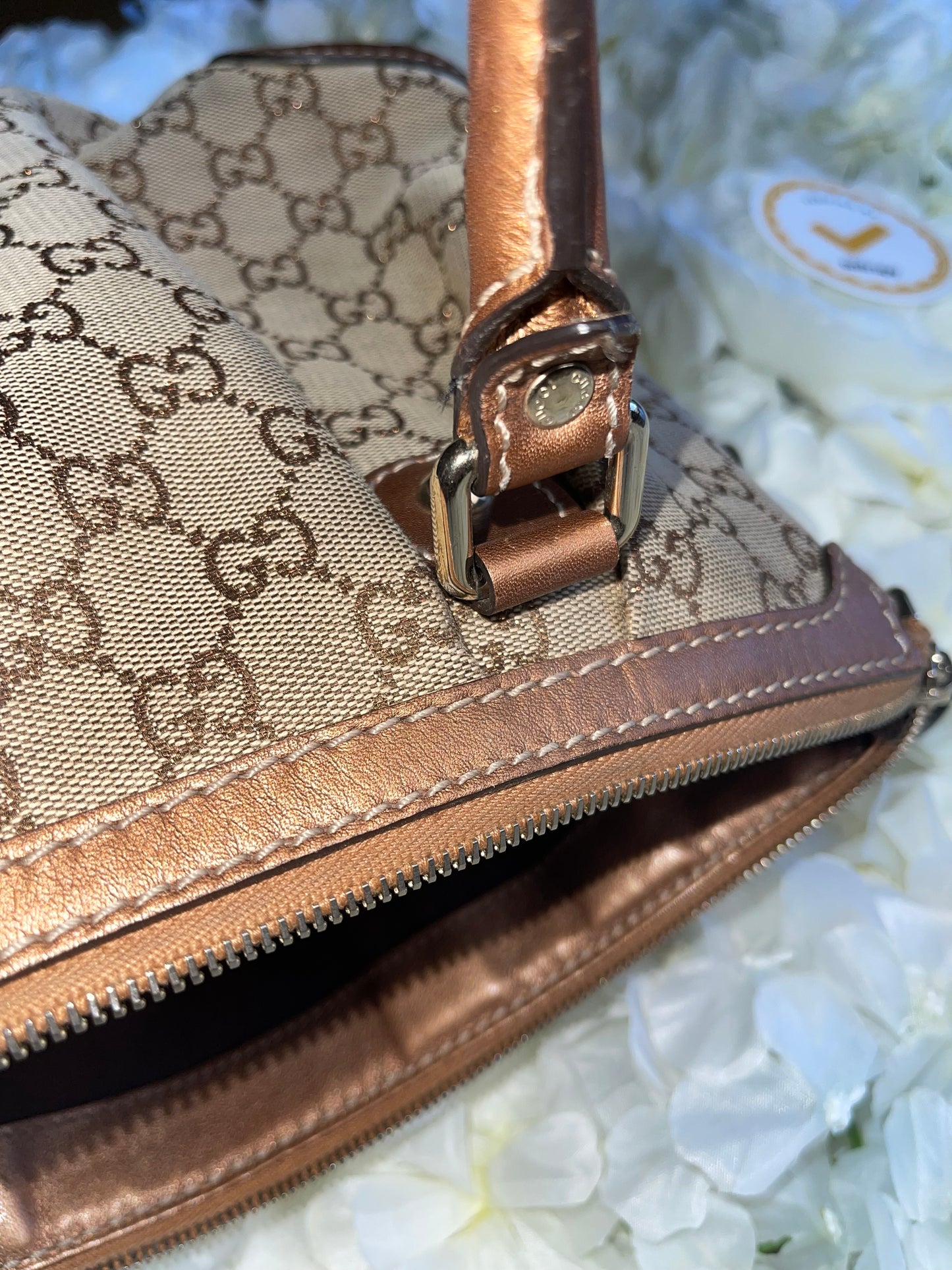 Gucci GG Signature Sukey Canvas Bag