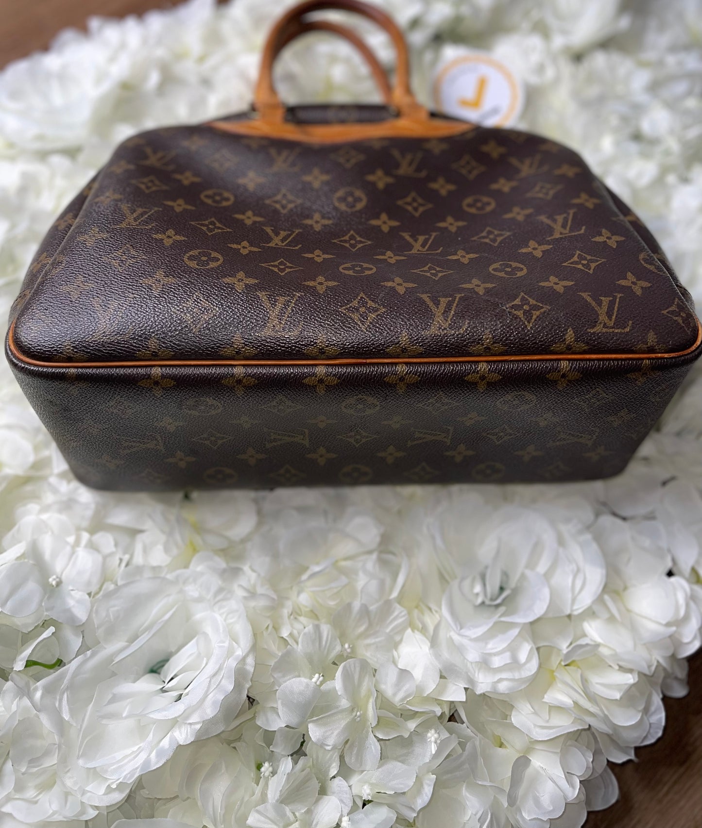 Louis Vuitton Monogram Deauville Tote Handbag Vintage