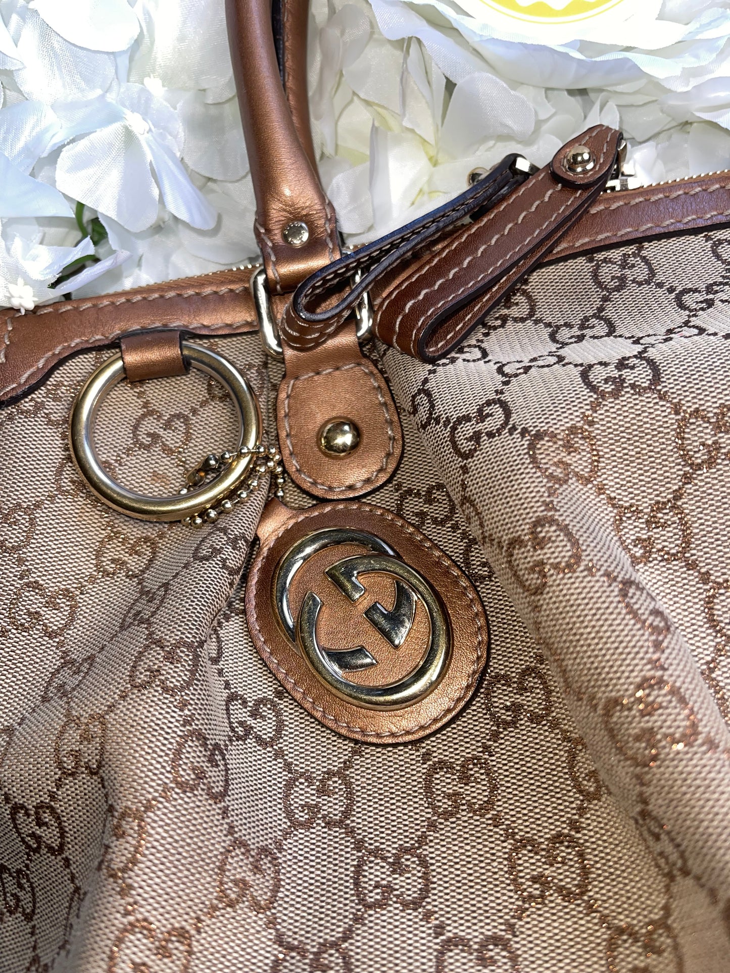 Gucci GG Signature Sukey Canvas Bag