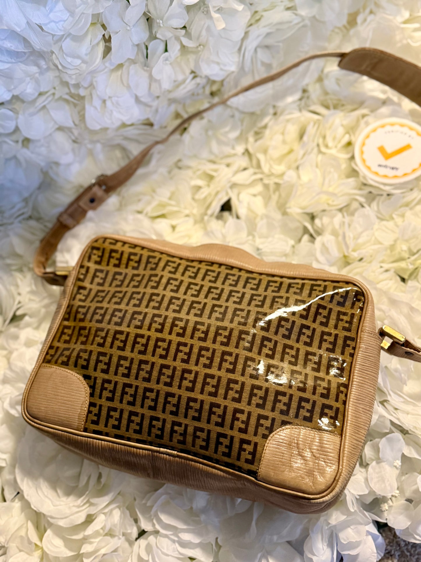 Fendi Patent Leather Shoulder Bag Vintage