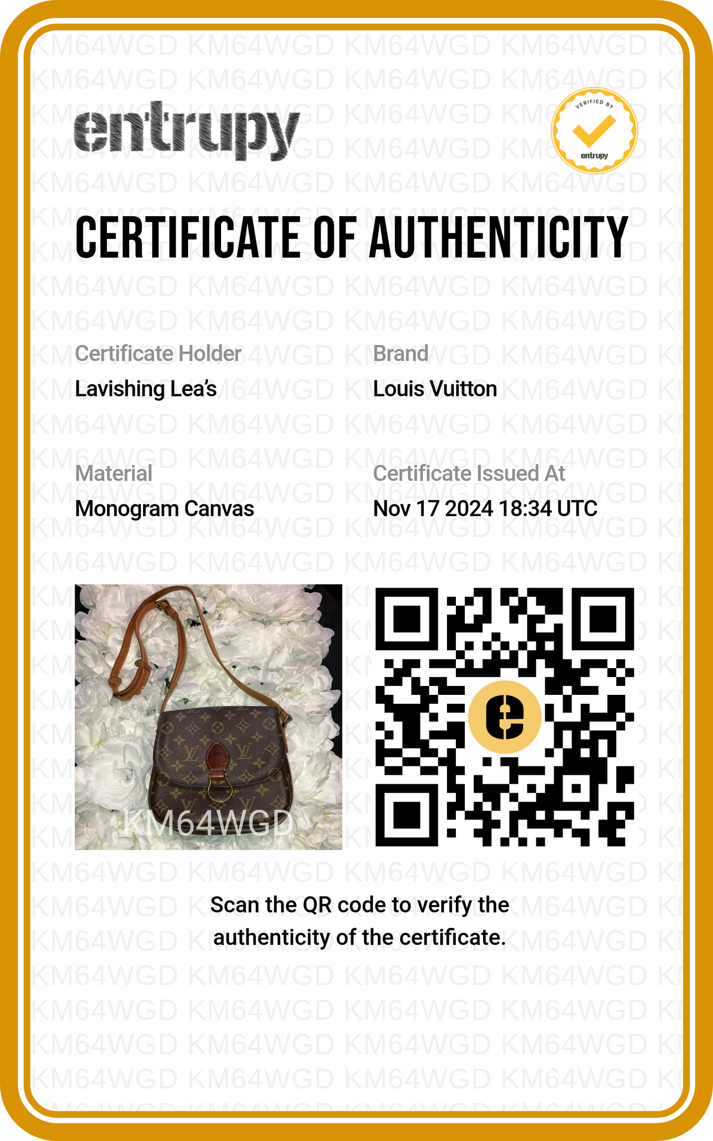 Louis Vuitton Saint Cloud PM Crossbody Handbag Vintage