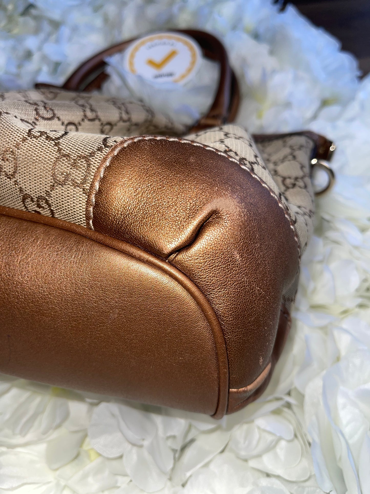 Gucci GG Signature Sukey Canvas Bag