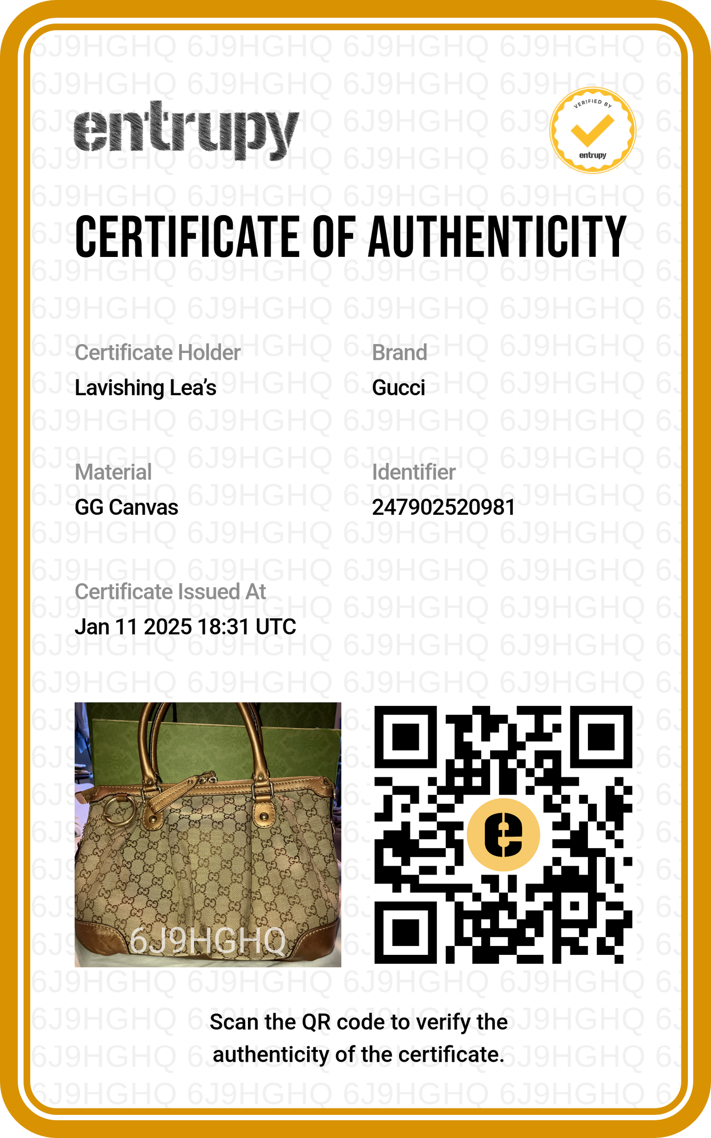 Gucci GG Signature Sukey Canvas Bag