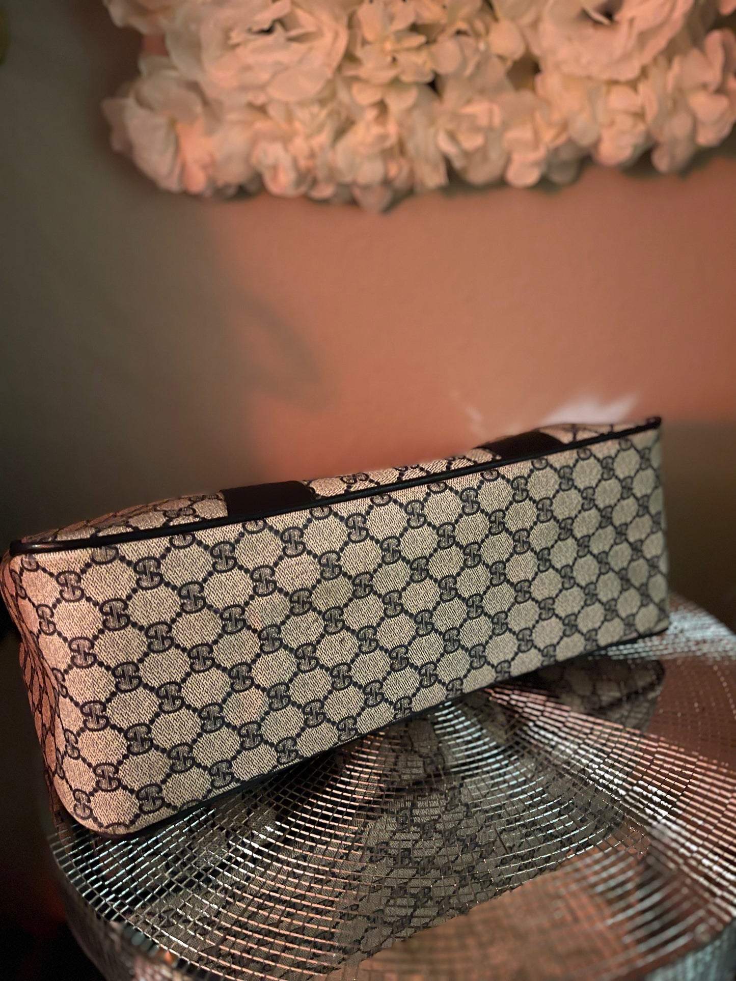 Gucci GG Doctor Bag Navy Blue and Red- Vintage