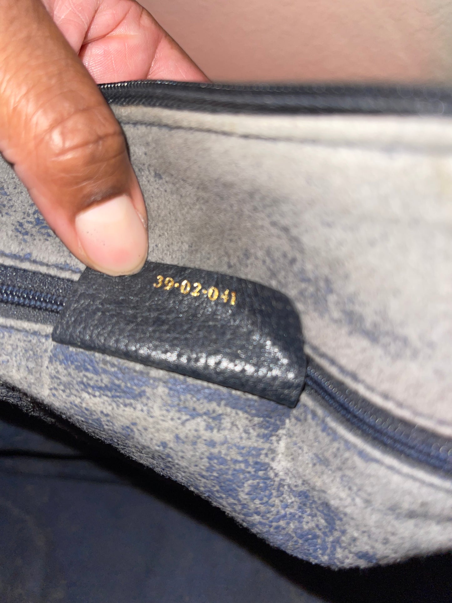 Gucci GG Doctor Bag Navy Blue and Red- Vintage