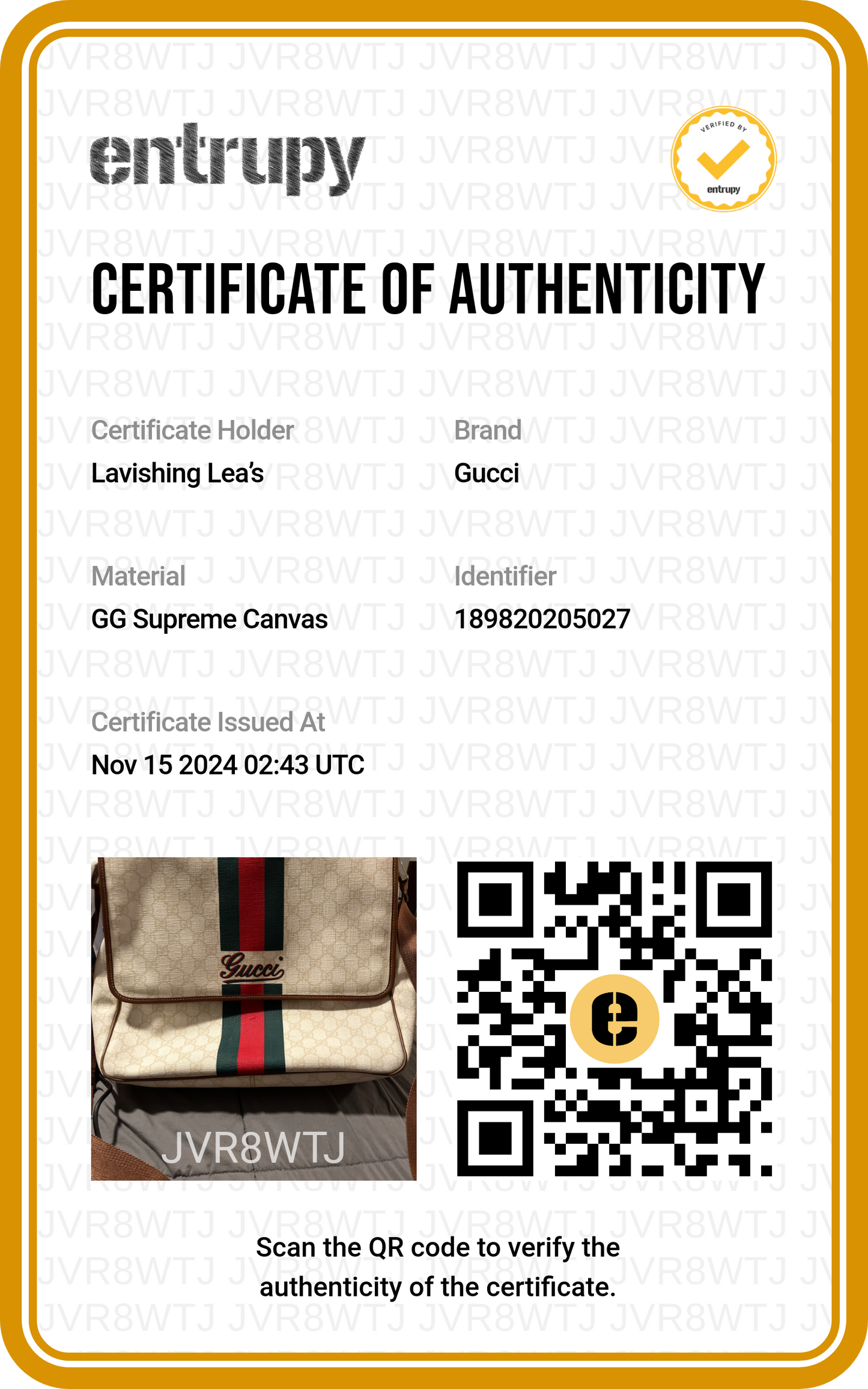 Gucci Messenger Bag White- Vintage