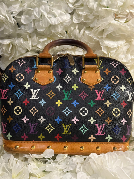 Louis Vuitton Alma PM Takashi Murakami Multicolor Handbag