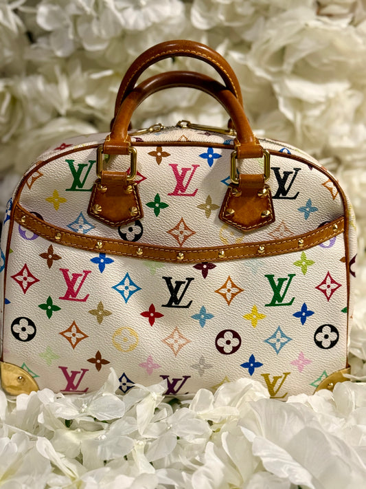 Louis Vuitton Trouville Takashi Murakami Multicolor Handbag