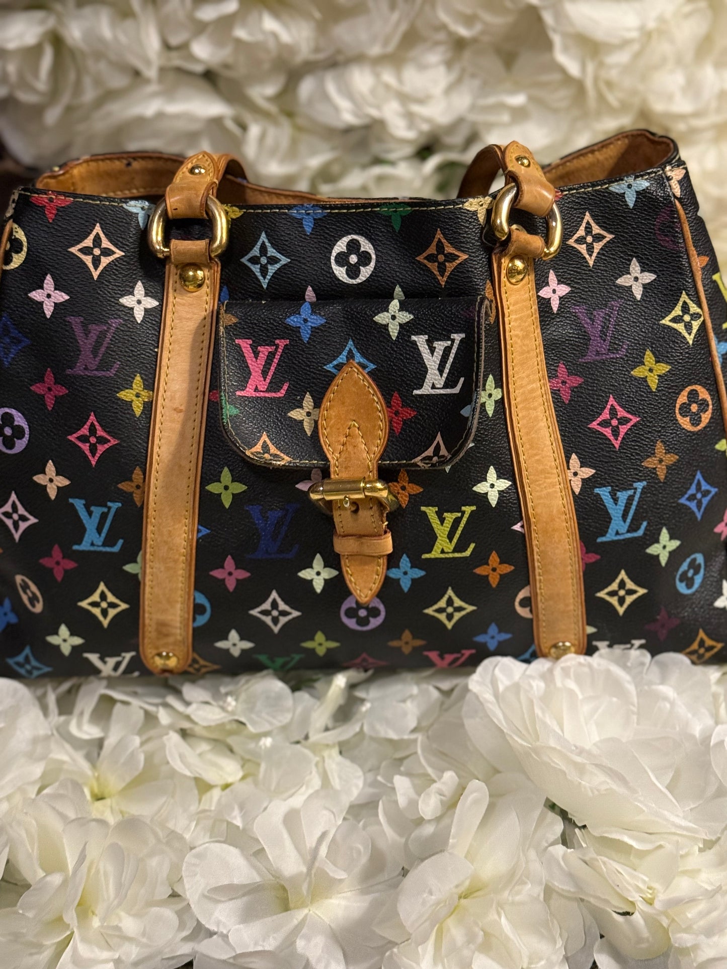 Louis Vuitton Aurelia MM Takashi Murakami Handbag