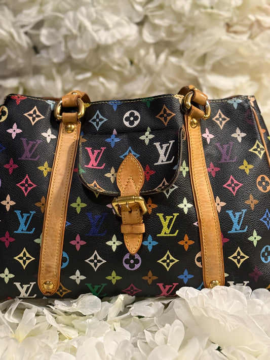 Louis Vuitton Aurelia MM Takashi Murakami Handbag