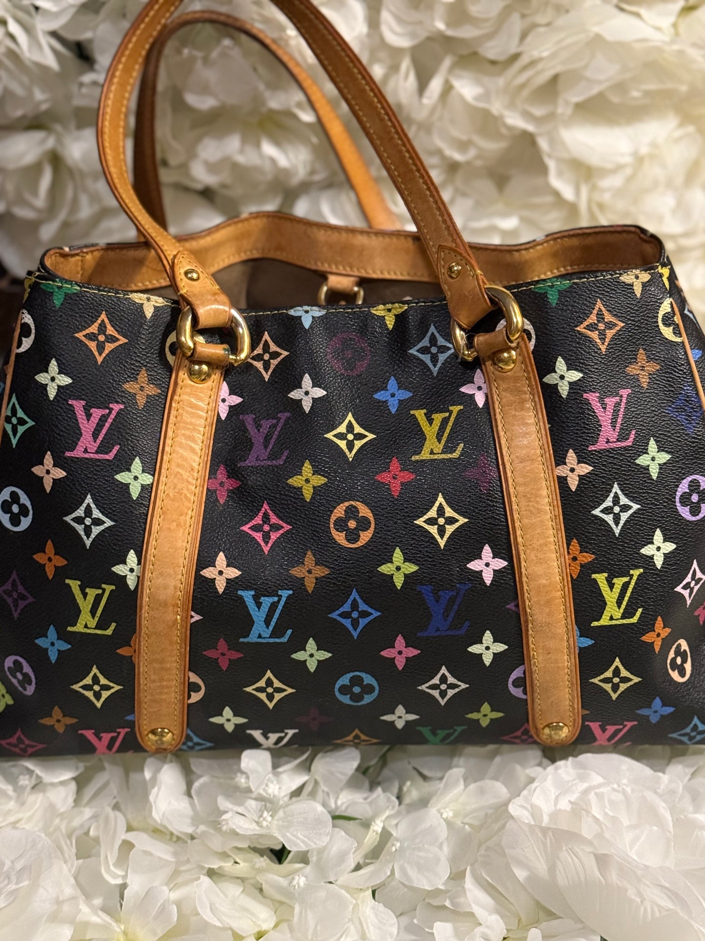 Louis Vuitton Aurelia MM Takashi Murakami Handbag