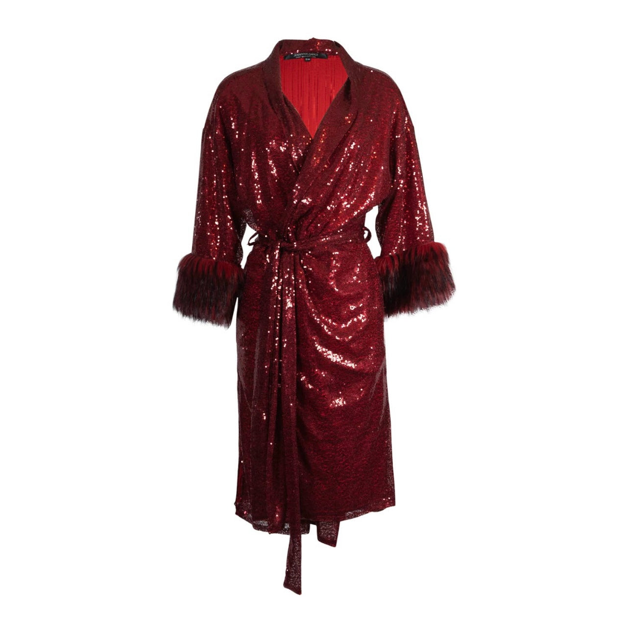 Ruby Sequin Koi Kimono