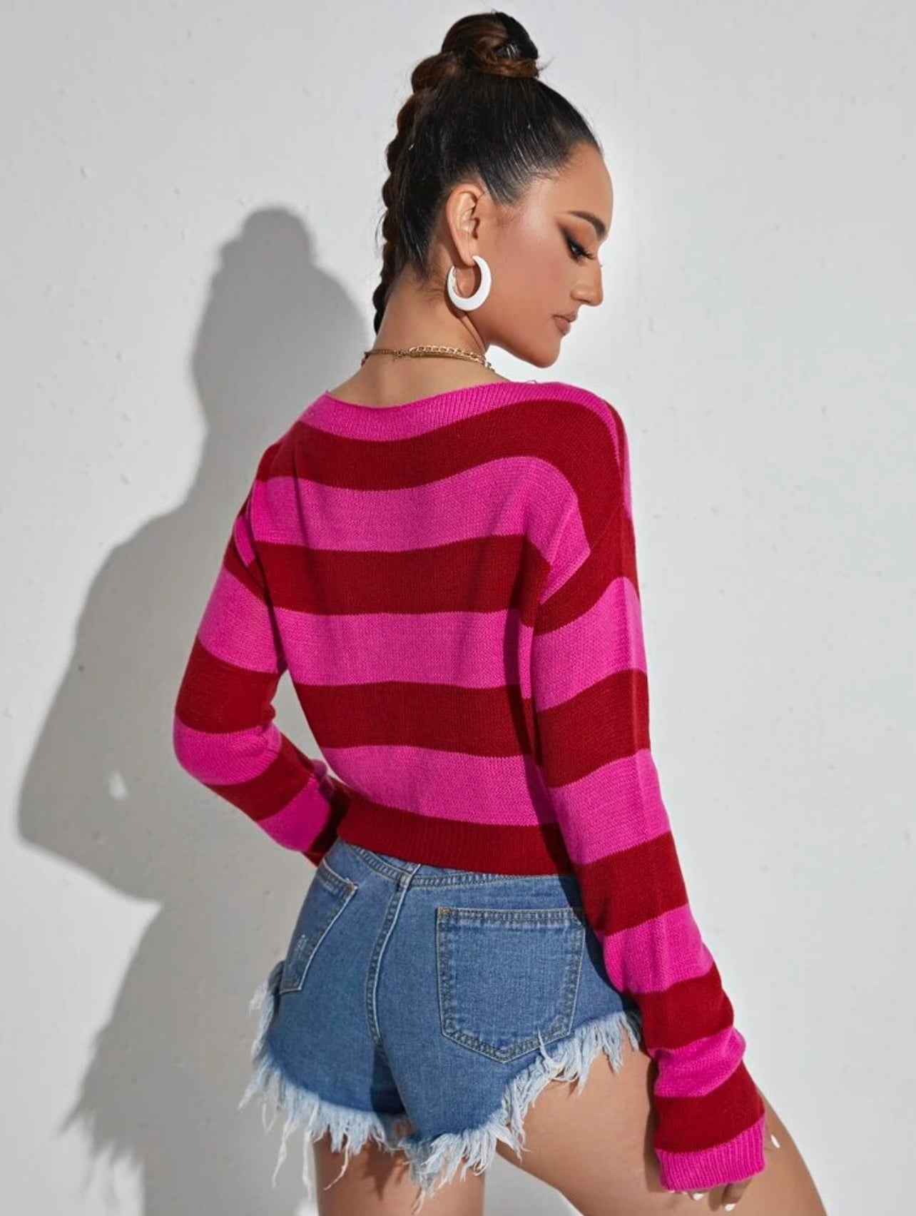 Sweetheart Striped Sweater