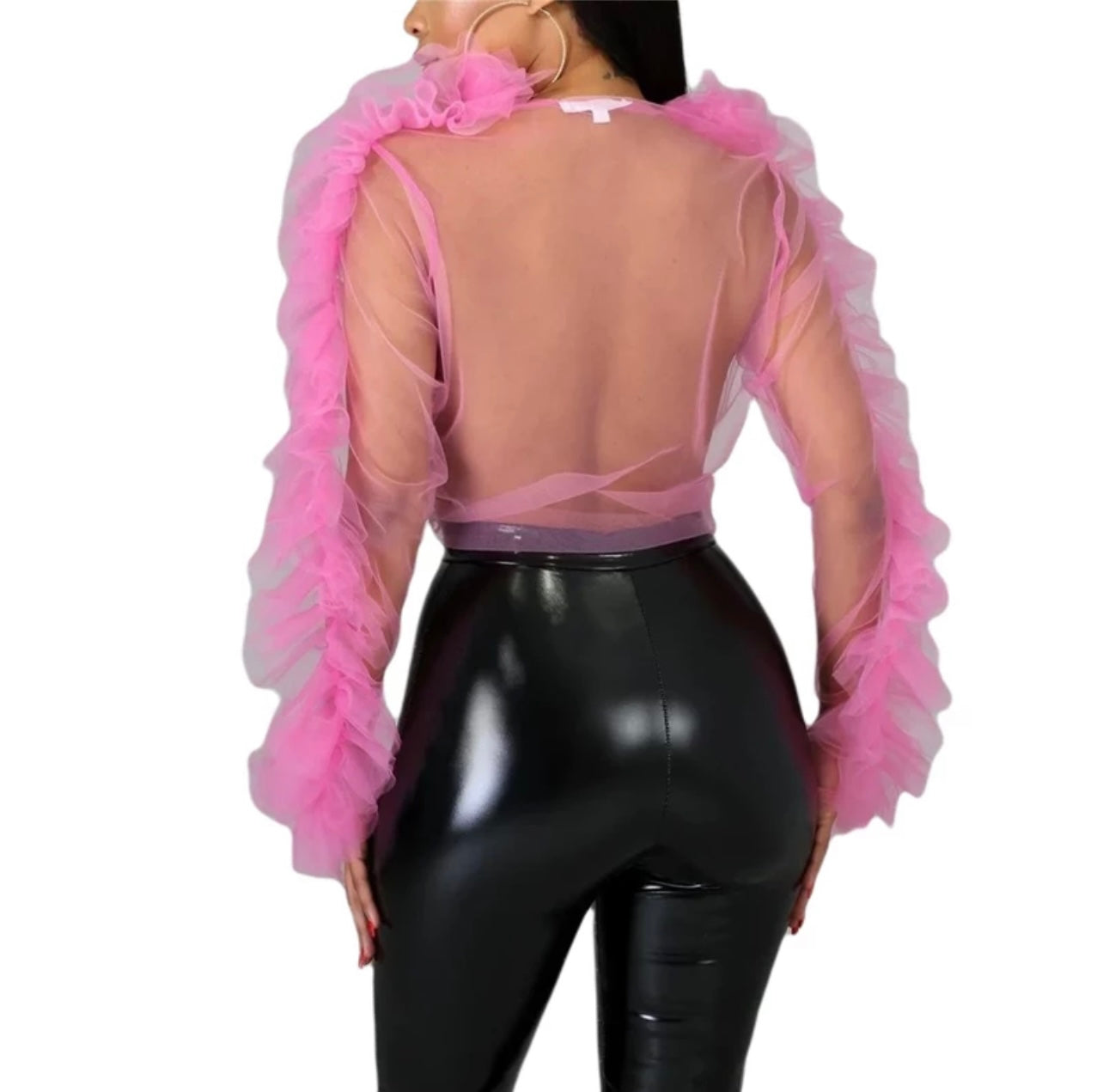 Fancy Pink Tulle Top