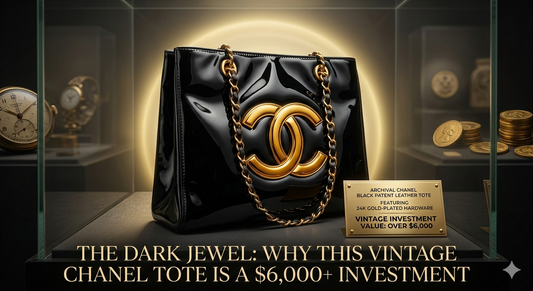 The Dark Jewel of the Archive: Why the Vintage Chanel Black Patent Leather Tote is a $6,000+ Investment