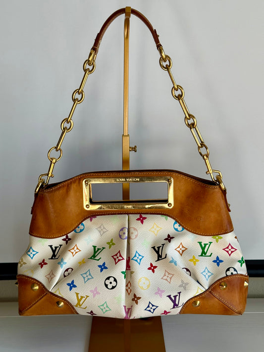 Louis Vuitton Takashi Murakami Multicolor Judy MM Handbag Vintage