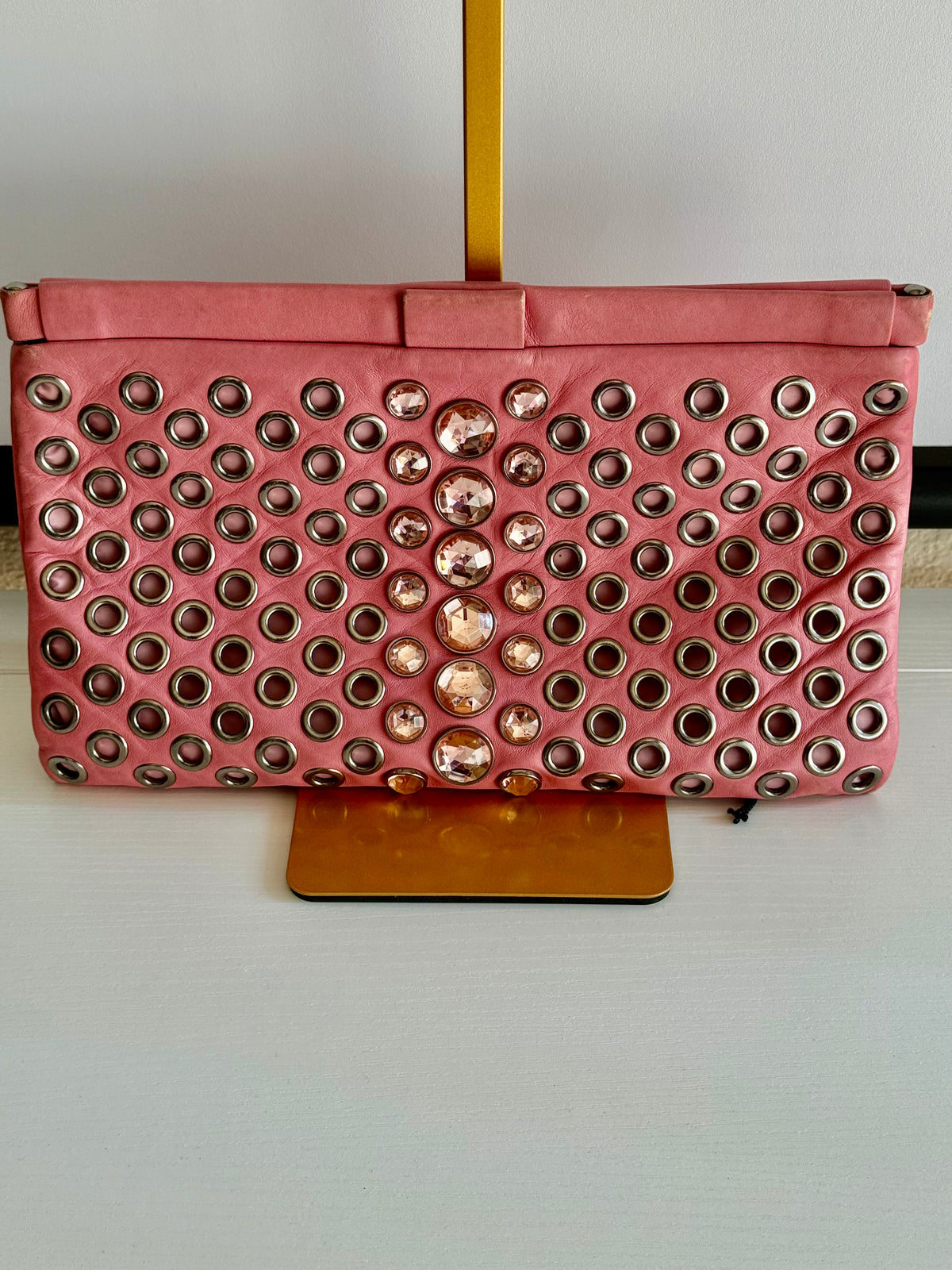 Miu Miu Nappa Clutch Pink Bag
