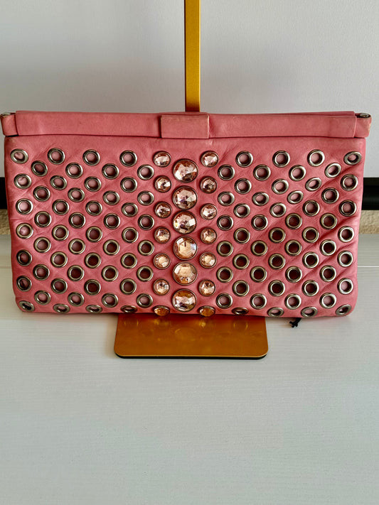 Miu Miu Nappa Clutch Pink Bag