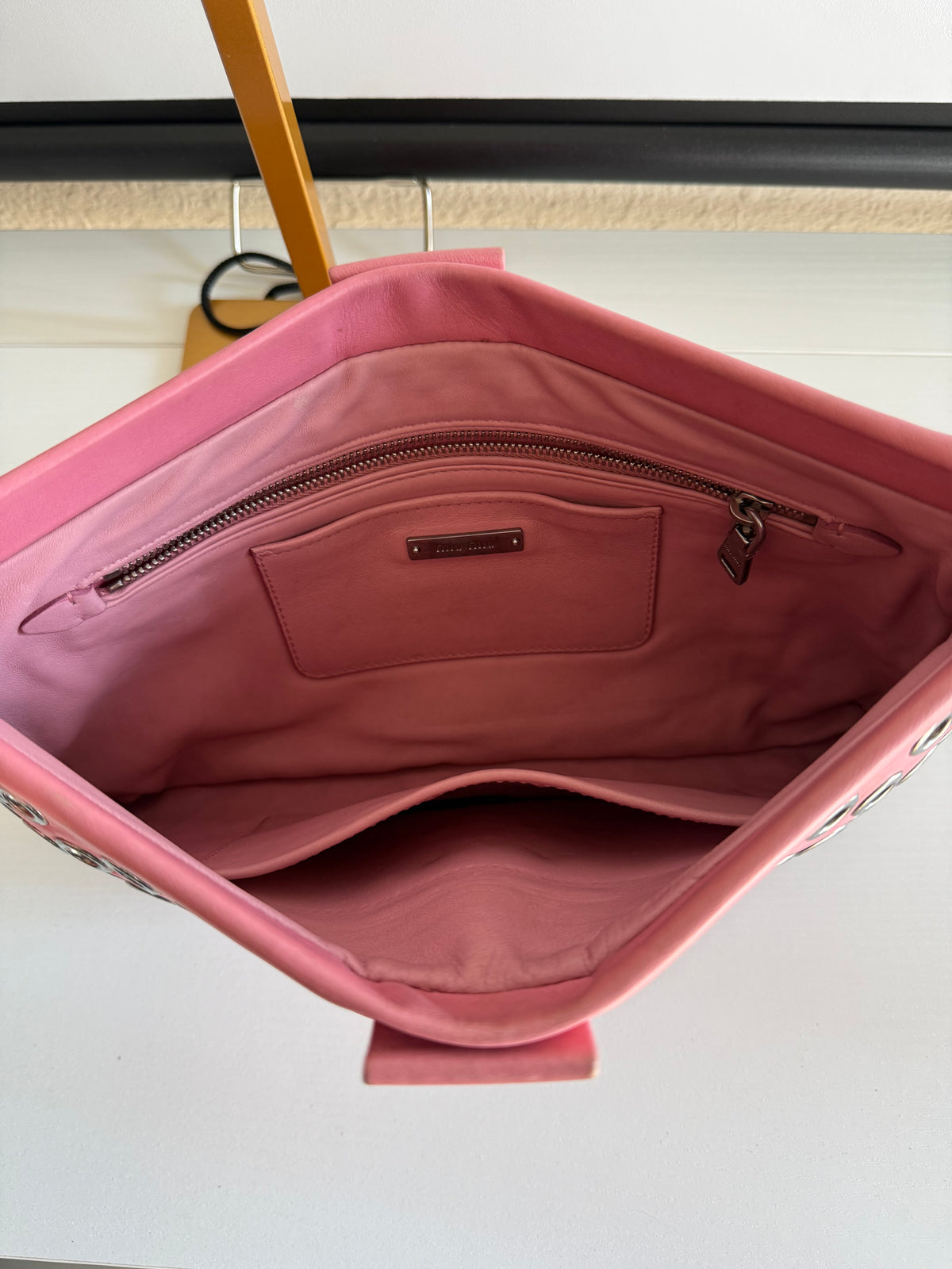 Miu Miu Nappa Clutch Pink Bag