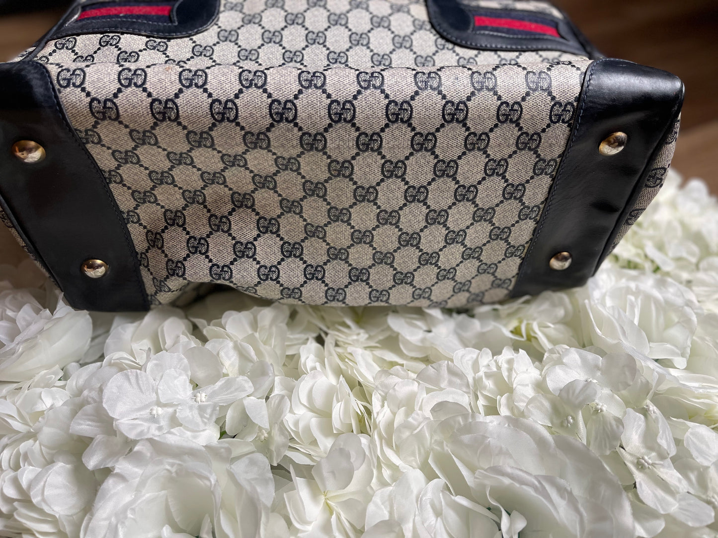 Gucci Sherry Line GG Weekend Travel Tote Bag- Vintage