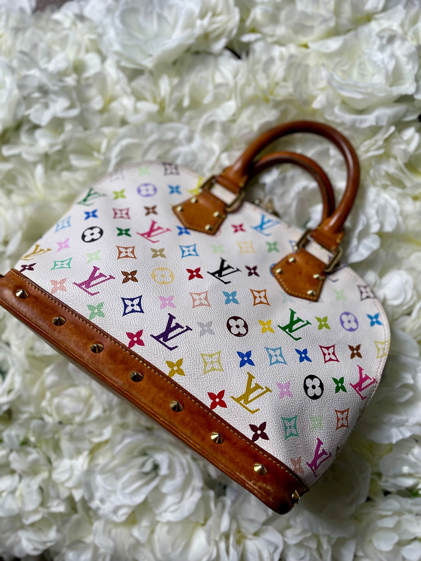 Louis Vuitton Alma PM Multicolore Handbag + Wallet Bundle Murakami Vintage