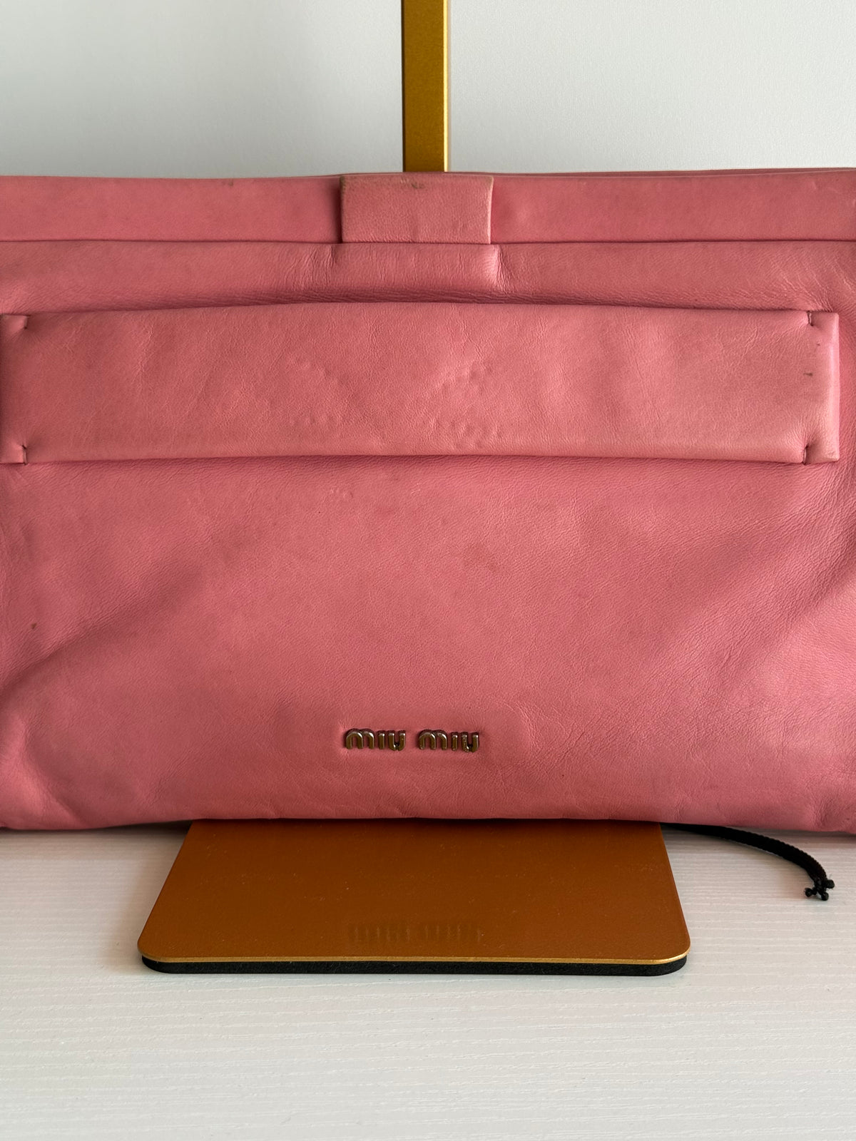 Miu Miu Nappa Clutch Pink Bag