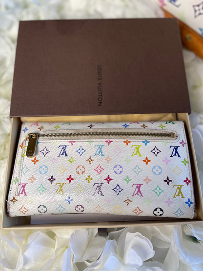 Louis Vuitton Alma PM Multicolore Handbag + Wallet Bundle Murakami Vintage