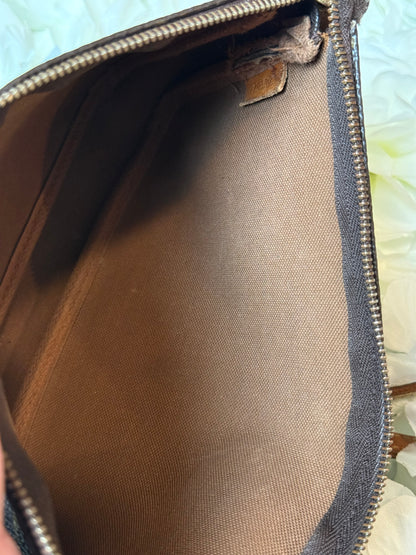 Louis Vuitton Monogram Pochette Crossbody Bag with Authentic Strap Vintage