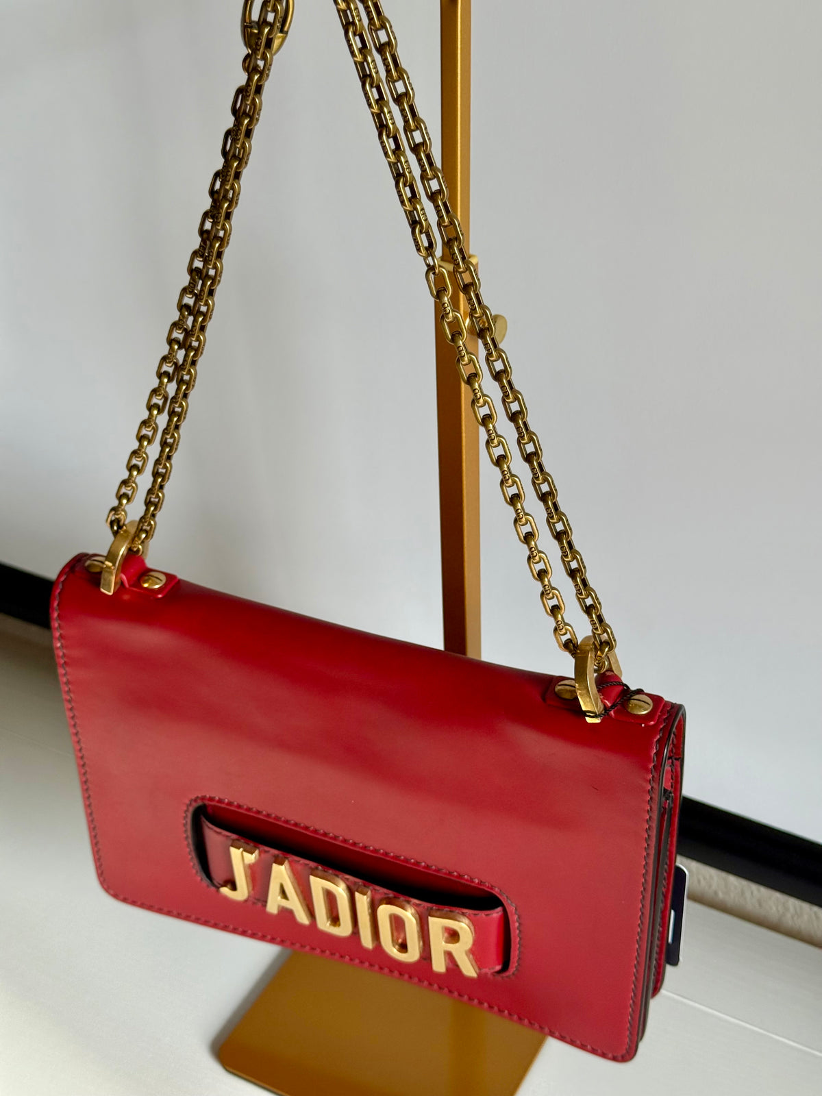Christian Dior J’ADIOR Red Shoulder Handbag Vintage