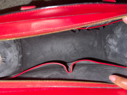 Louis Vuitton Epi Leather Red Handbag Business Tote