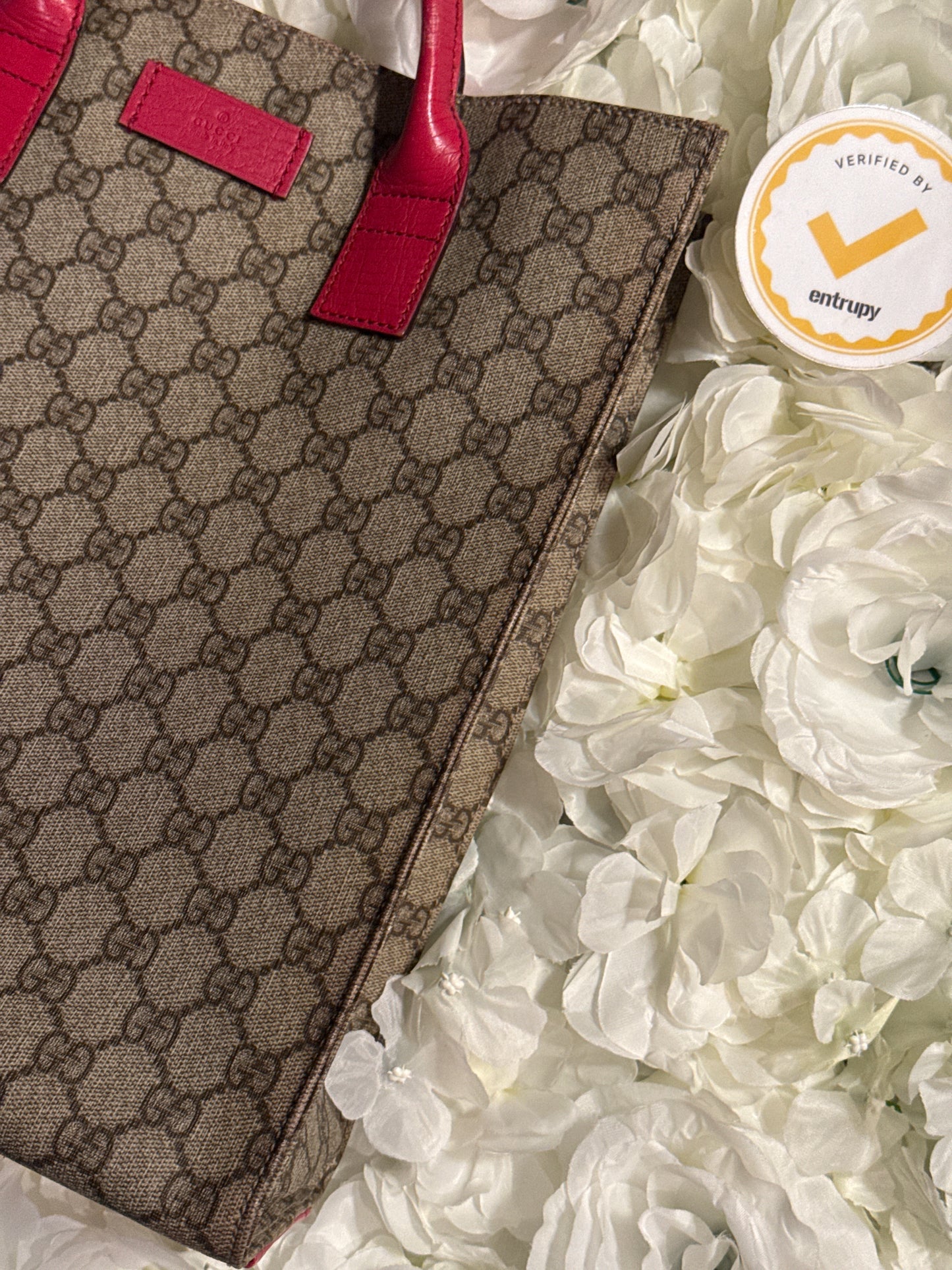 Gucci GG Canvas Hot Pink Tote Bag