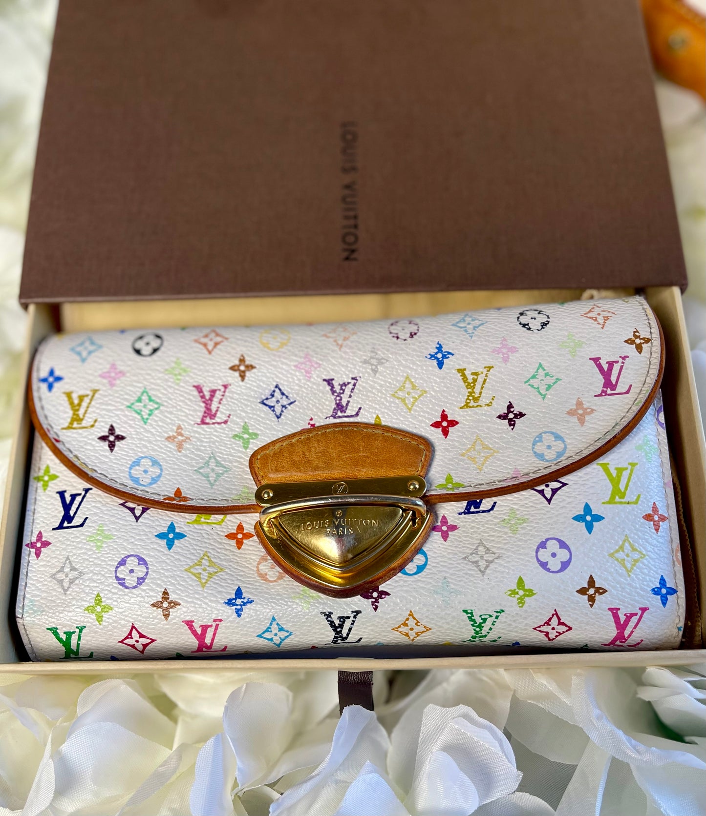 Louis Vuitton Alma PM Multicolore Handbag + Wallet Bundle Murakami Vintage