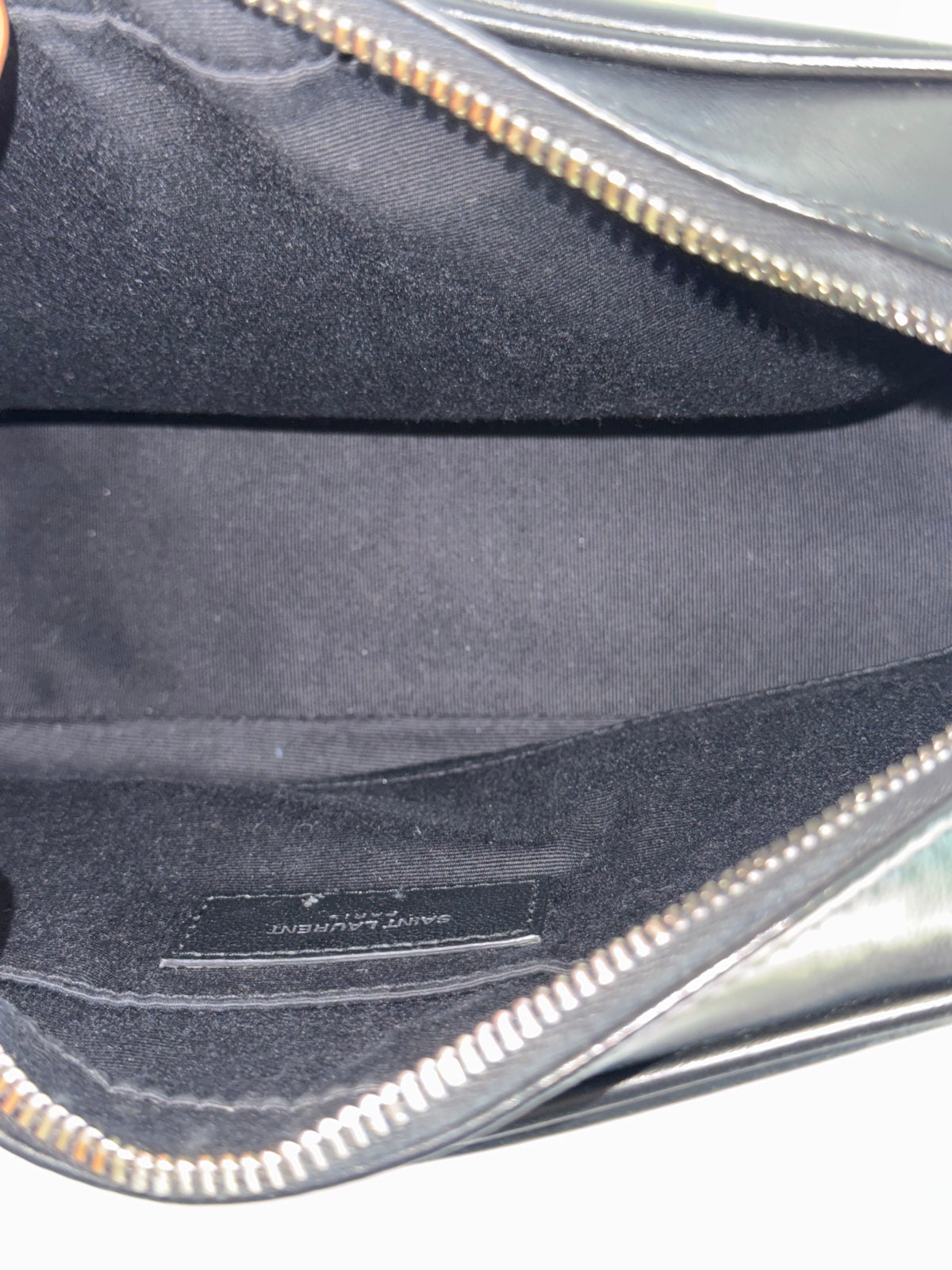 Saint Laurent Black Heart Studded Camera Shoulder Bag YSL