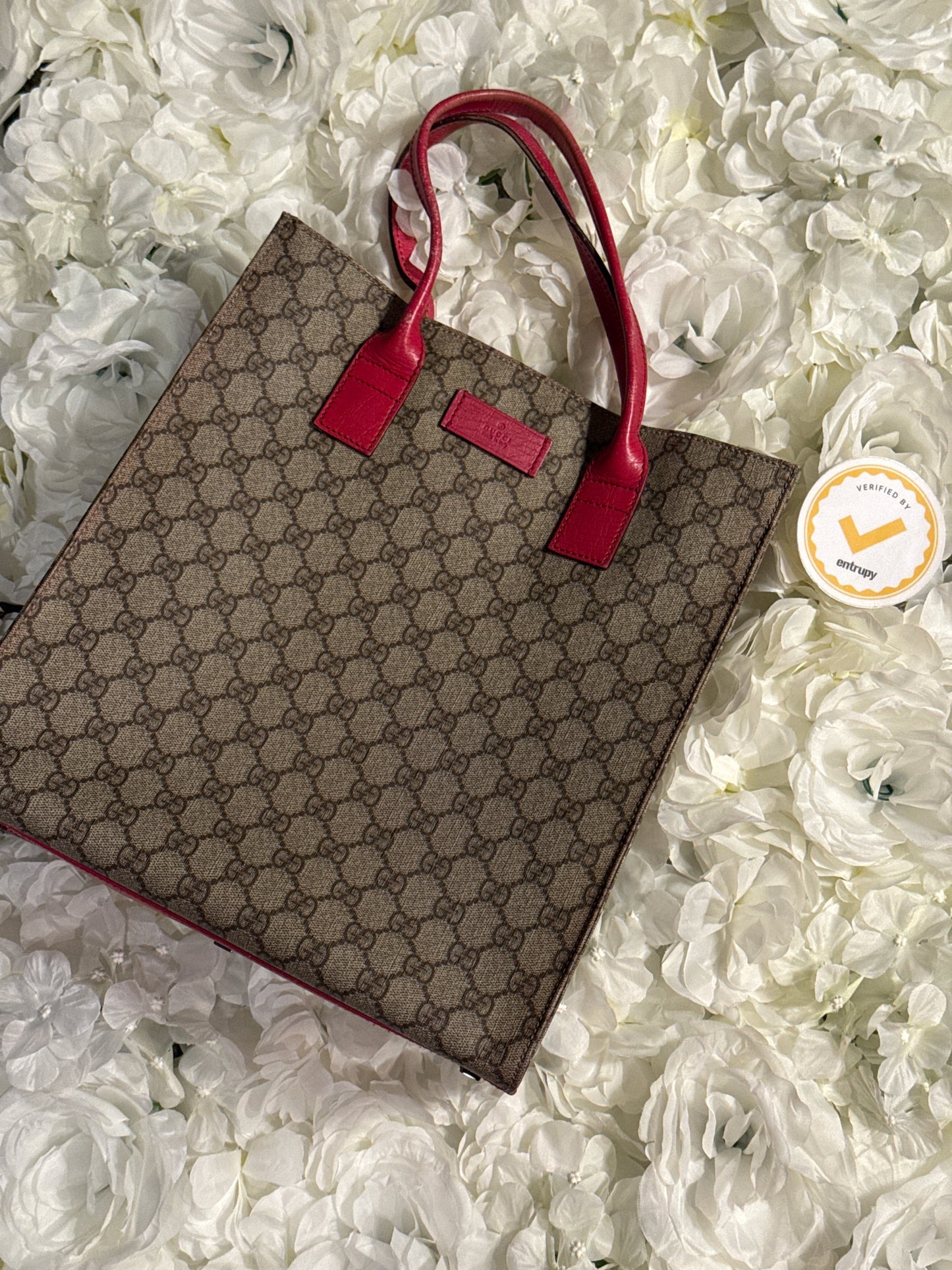 Gucci GG Canvas Hot Pink Tote Bag