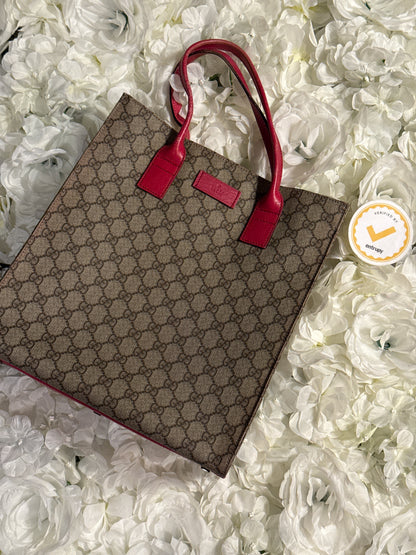 Gucci GG Canvas Hot Pink Tote Bag