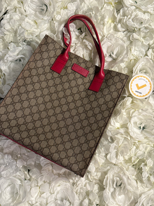 Gucci GG Canvas Hot Pink Tote Bag