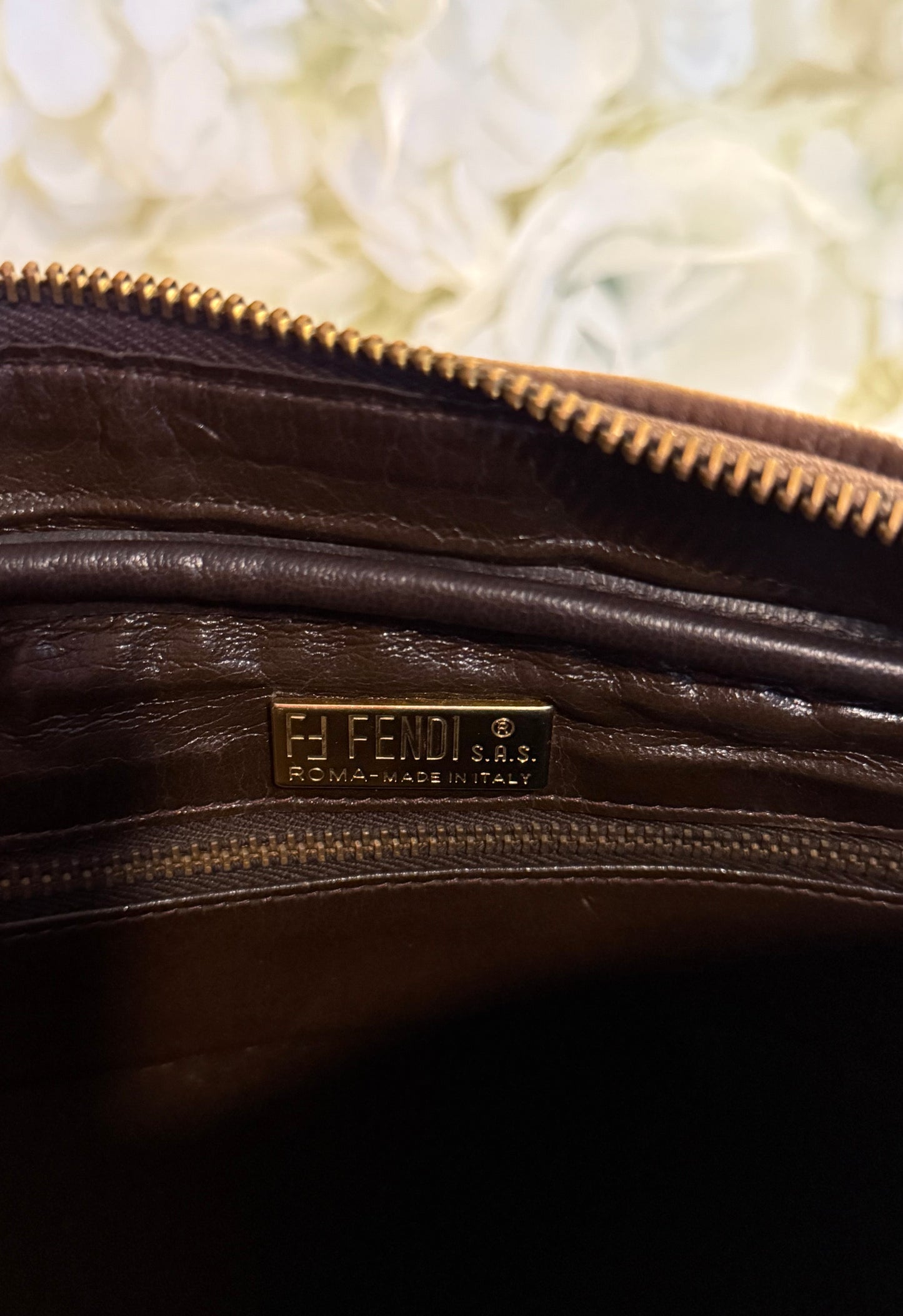 Fendi Patent Leather Shoulder Bag Vintage