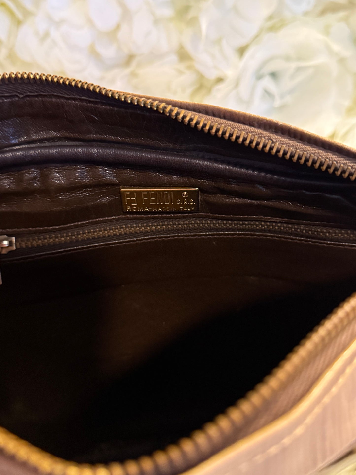 Fendi Patent Leather Shoulder Bag Vintage