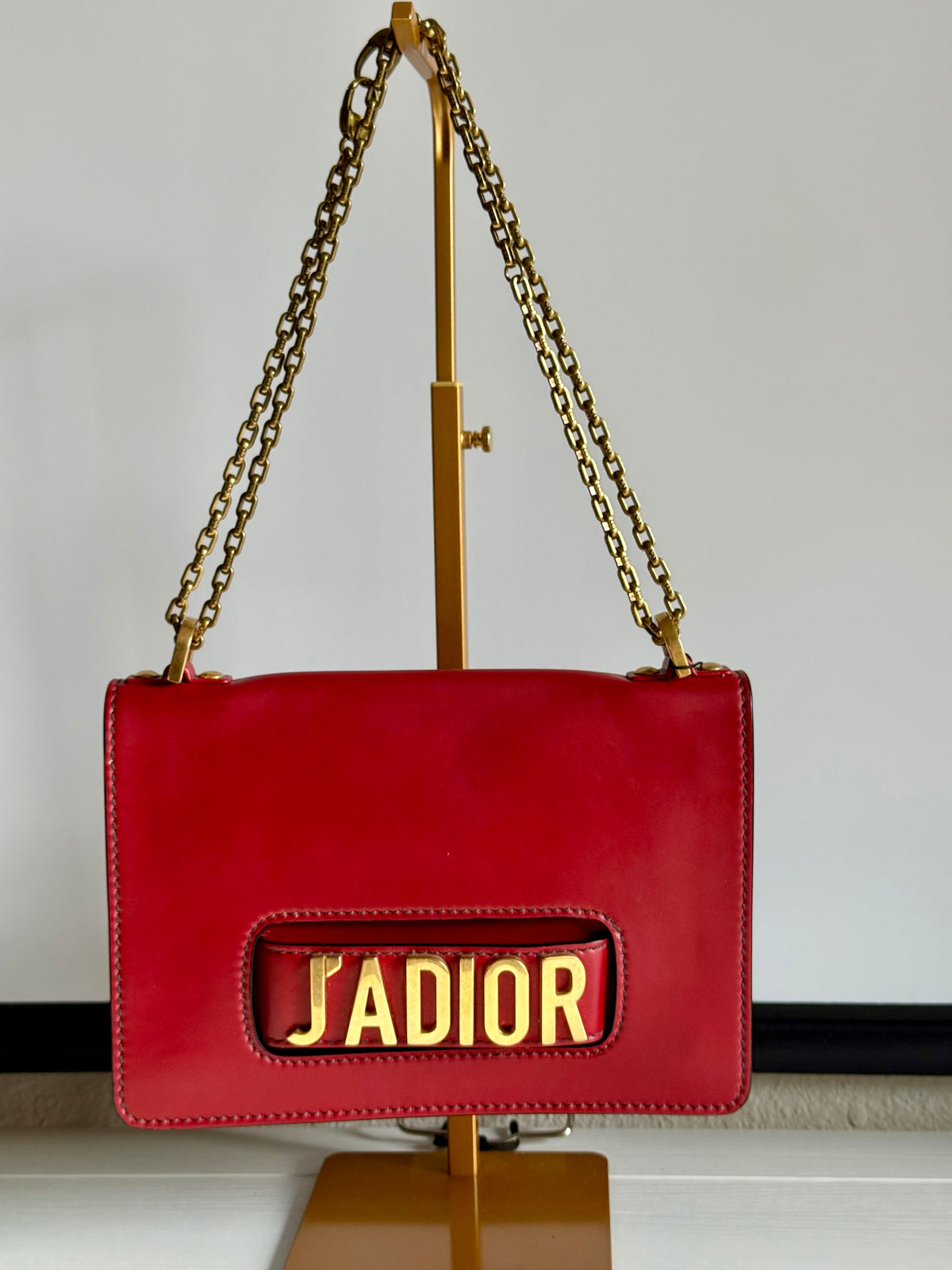 Christian Dior J’ADIOR Red Shoulder Handbag Vintage