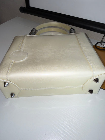 Christian Dior Malice Cream Tote Handbag Vintage