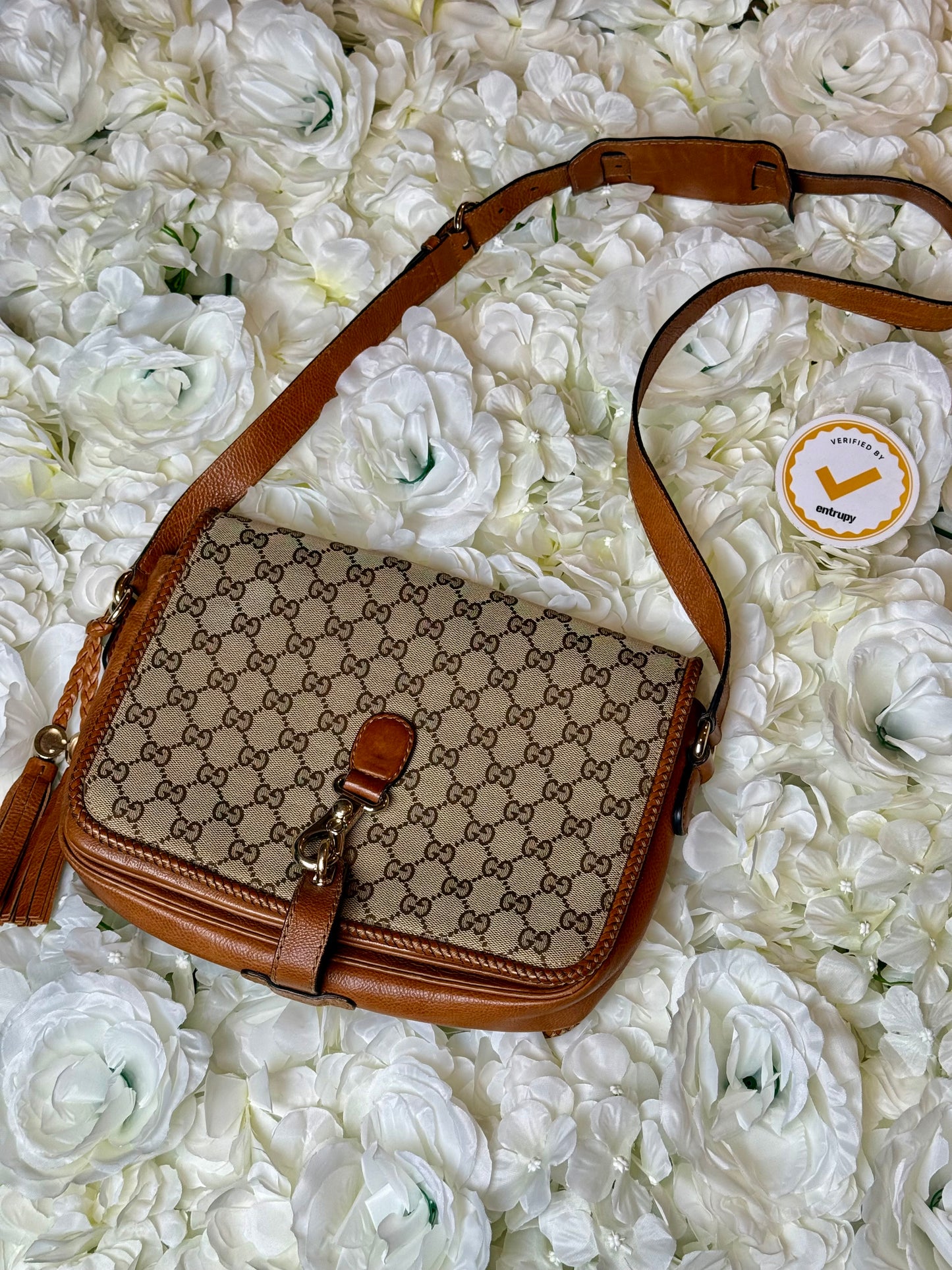 Gucci GG Marrakech Messenger Canvas Handbag