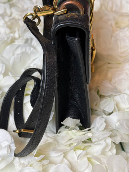 Gucci Sylvie Web Gold Bee Handbag