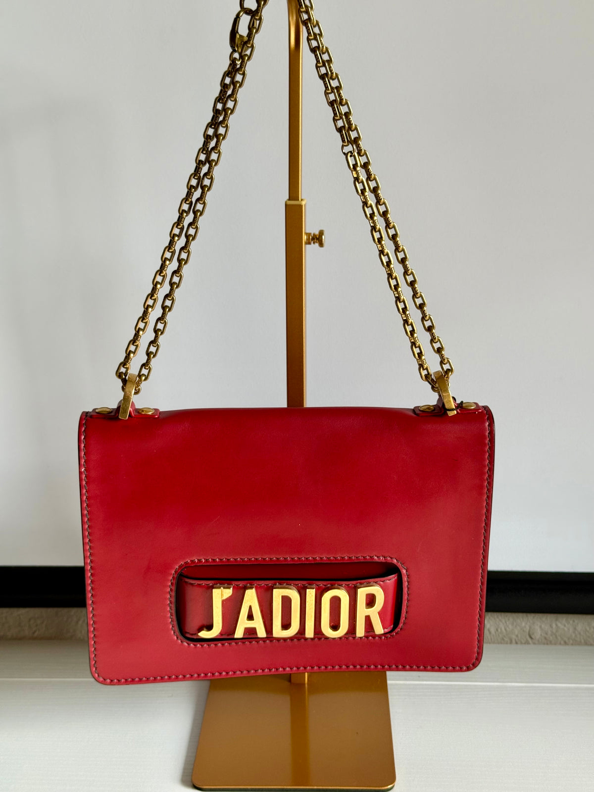 Christian Dior J’ADIOR Red Shoulder Handbag Vintage