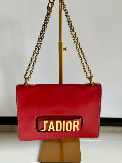 Christian Dior J’ADIOR Red Shoulder Handbag Vintage