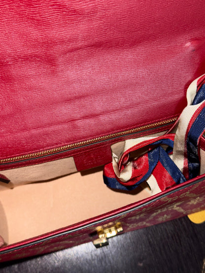 Gucci Sylvie Red GG Limited Edition Crossbody Handbag